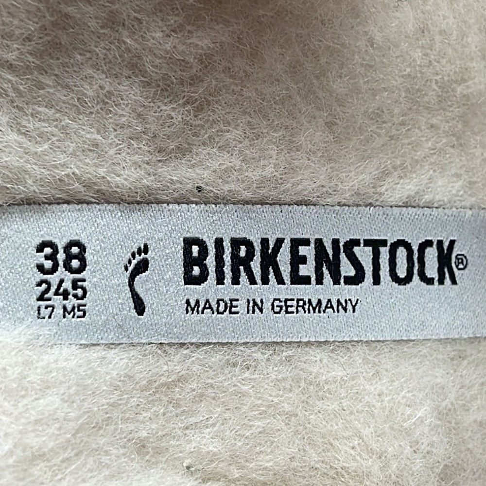 NWT Birkenstock Arizona Rivet Wool Soft Pink Sandals 7-7.5 US / 38 EUR - Picture 8 of 8